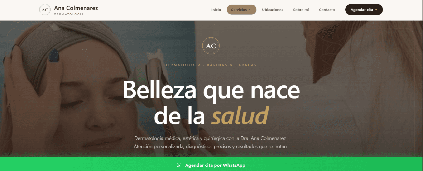 Sitio web de Its My Derma