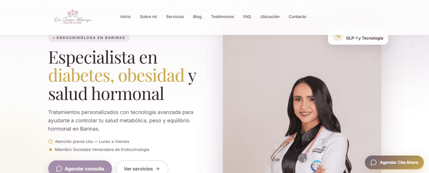Sitio web de Dra. Jennifer Manrique